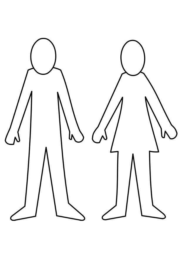 homem e mulher Página para colorir homem e mulher