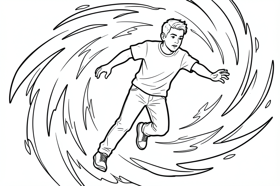 homem se teletransporta Página para colorir homem se teletransporta