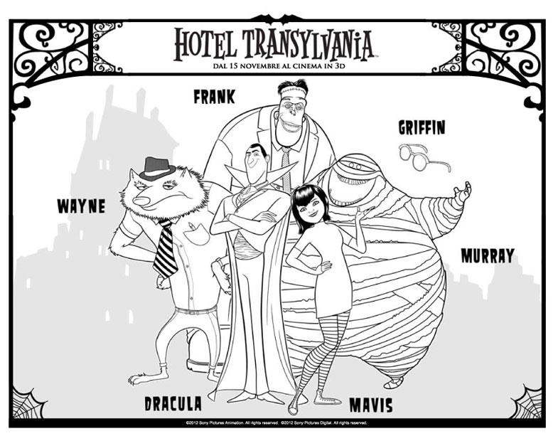 hotel transilvania Página para colorir hotel transilvania