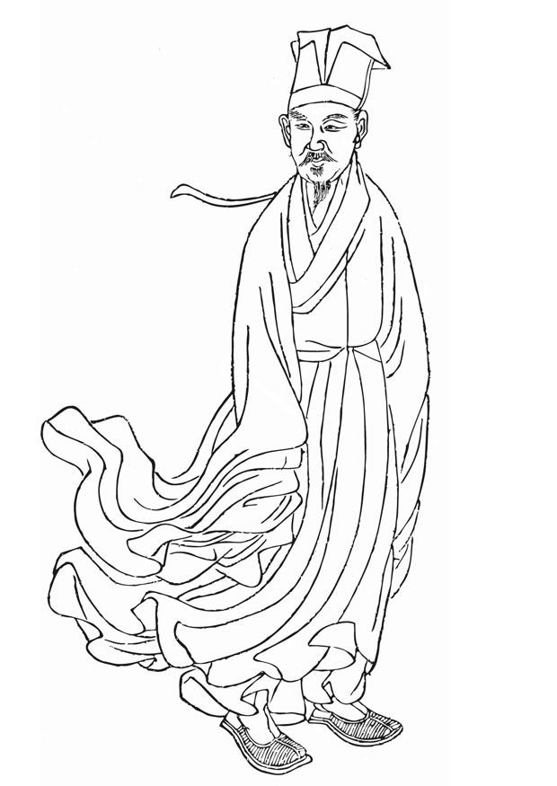 huang tingjian Página para colorir huang tingjian