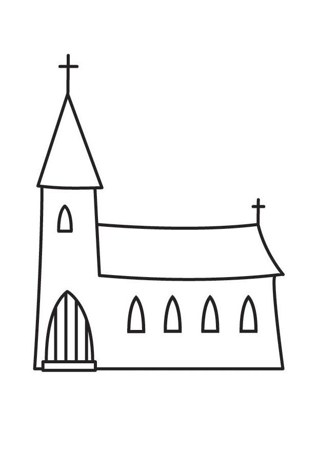 igreja Página para colorir igreja