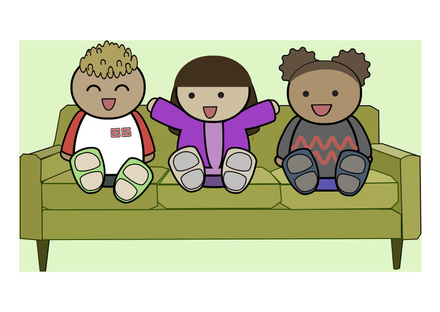 imagem amigos no sofA¡