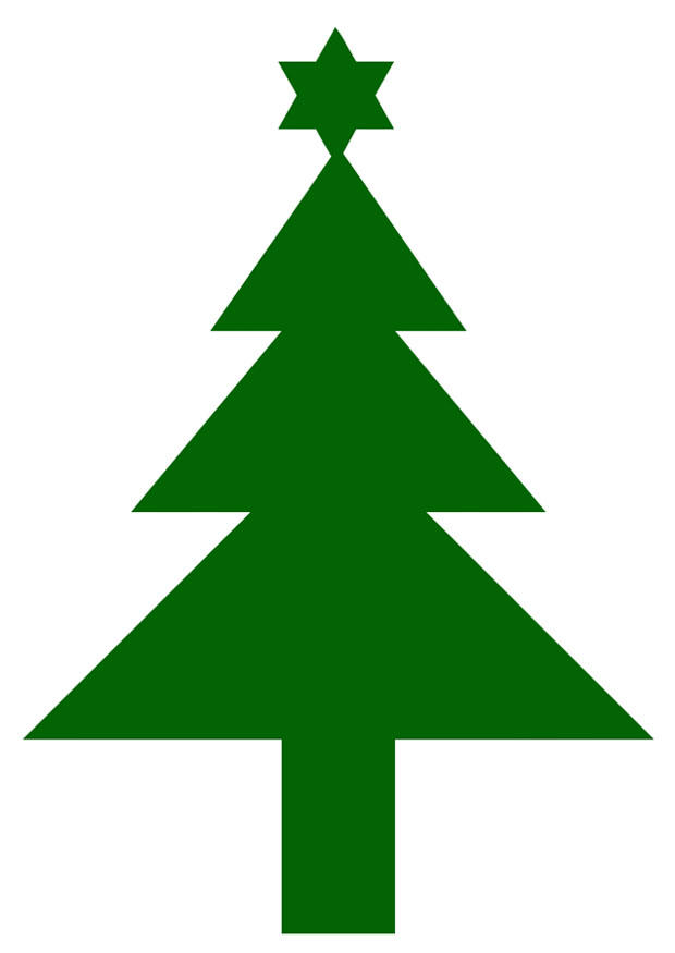 imagem A¡rvore de natal com uma estrela 
