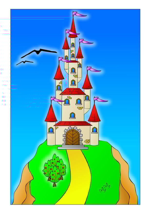 imagem castelo de contos de fadas