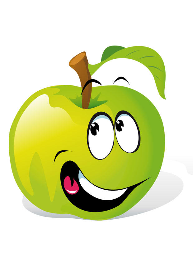 imagem fruta - maA§A£ verde