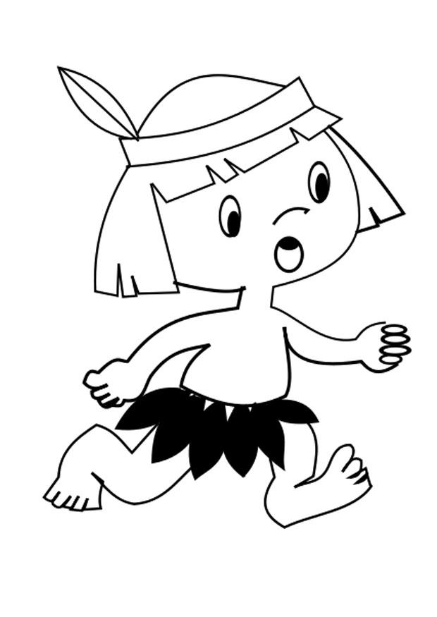 indiozinho Página para colorir indiozinho