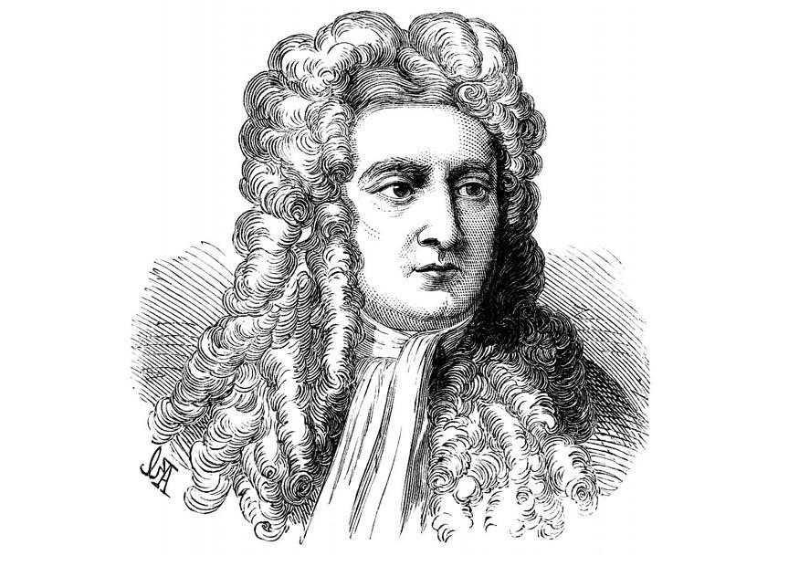 isaac newton Página para colorir isaac newton