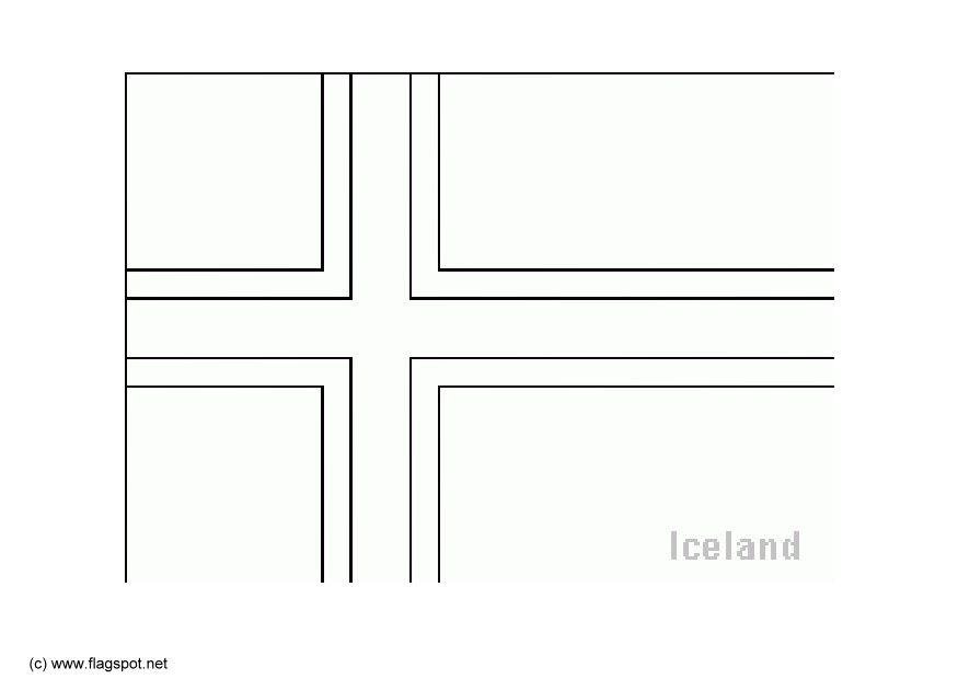Página para colorir islA¢ndia