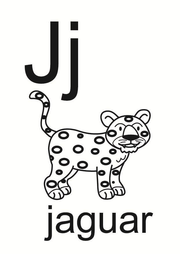 j Página para colorir j