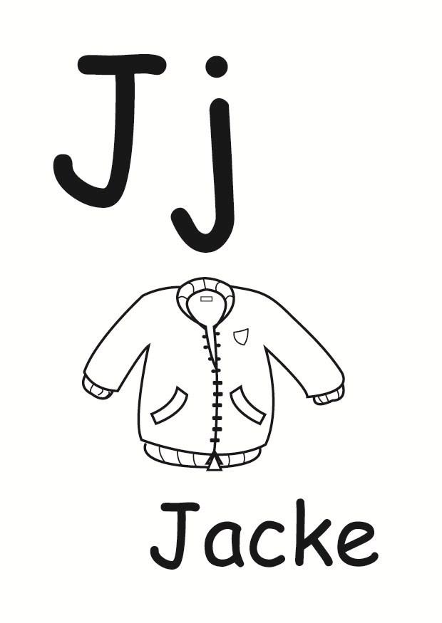 j Página para colorir j