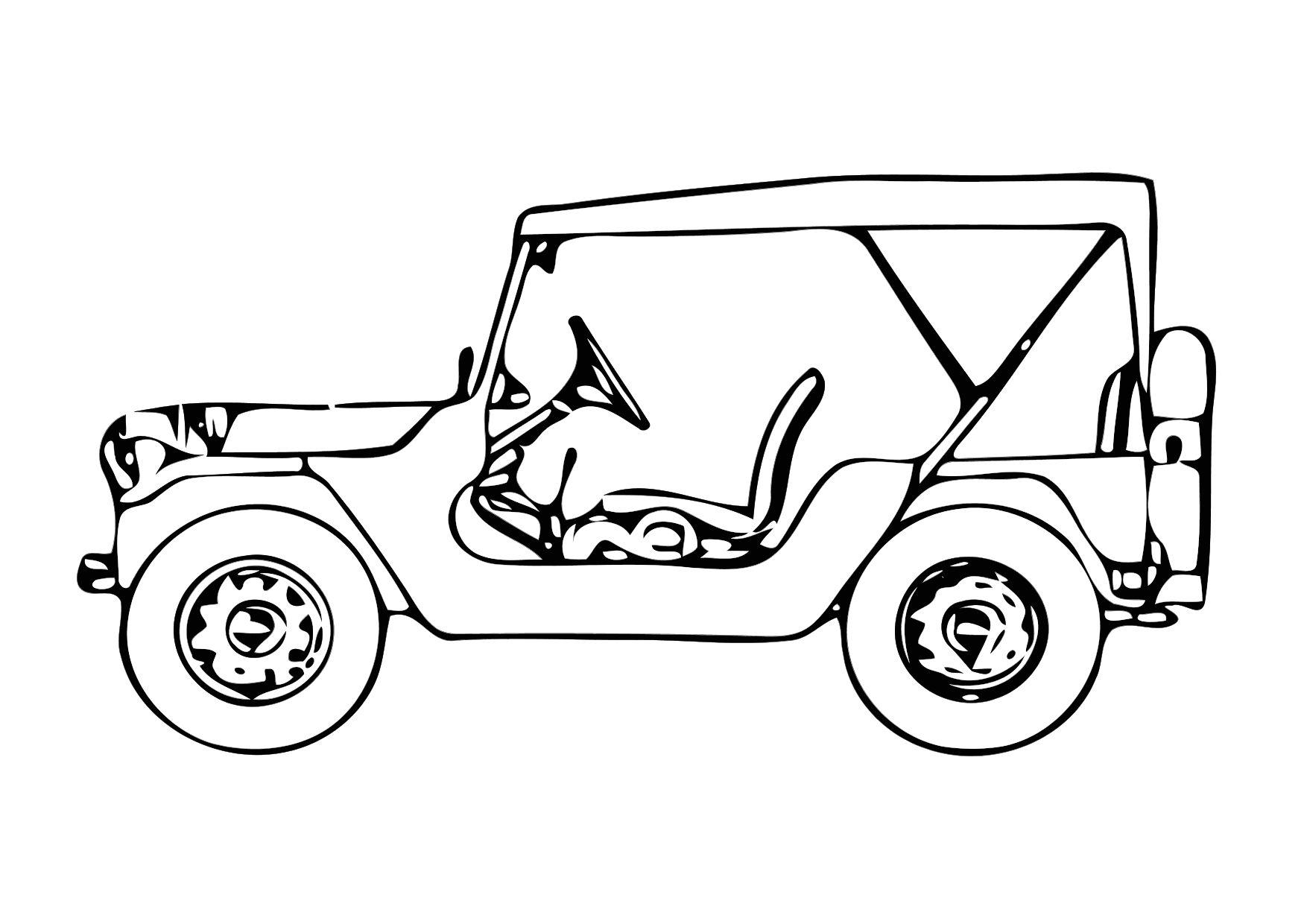 jeep Página para colorir jeep