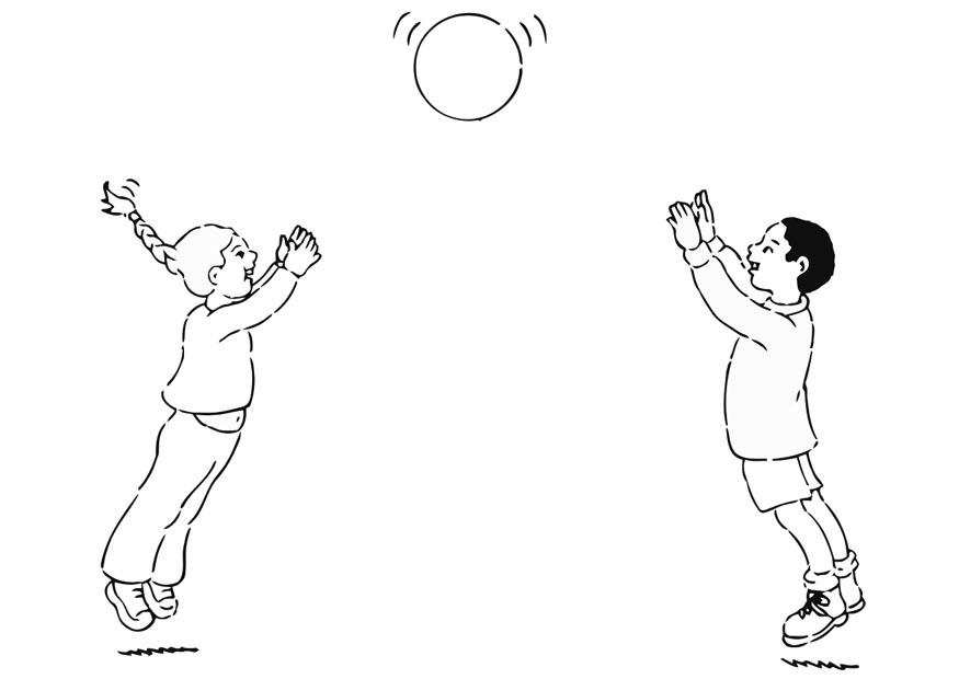 joga com bola Página para colorir joga com bola