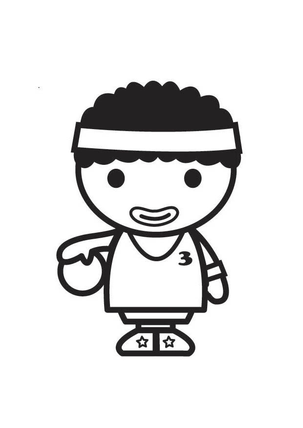 jogador de basquete Página para colorir jogador de basquete