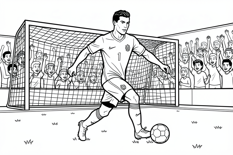 jogador de futebol Página para colorir jogador de futebol