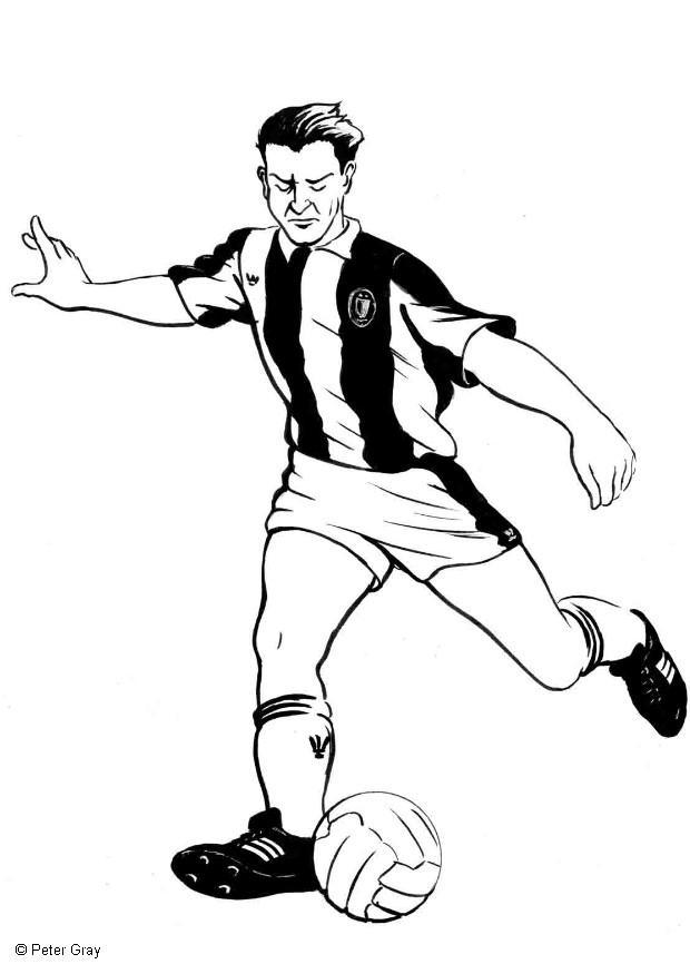 jogador de futebol Página para colorir jogador de futebol