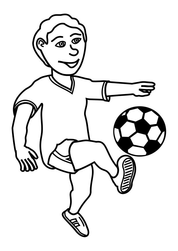 jogar futebol Página para colorir jogar futebol