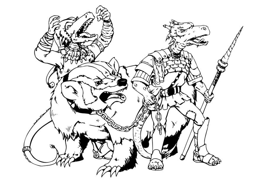 kobold Página para colorir kobold