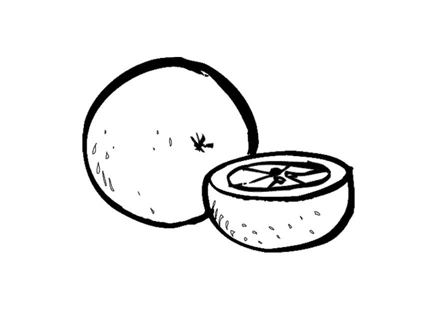 laranja Página para colorir laranja