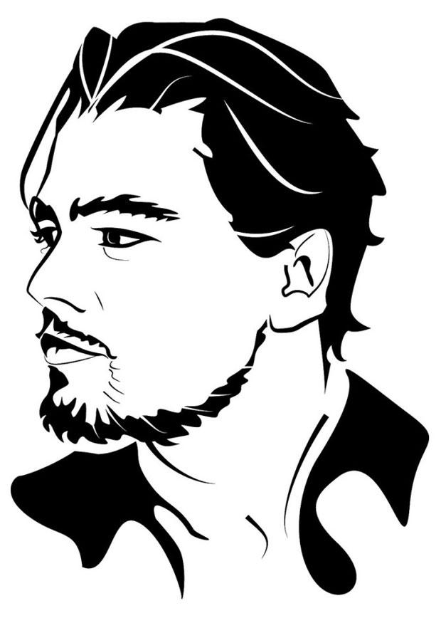 leonardo di caprio Página para colorir leonardo di caprio