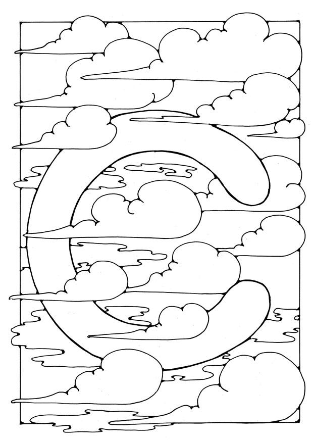 letra - c Página para colorir letra - c