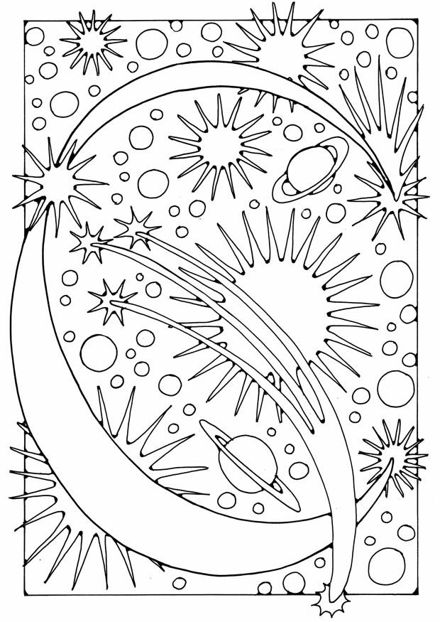 Página para colorir letra decorativa - c