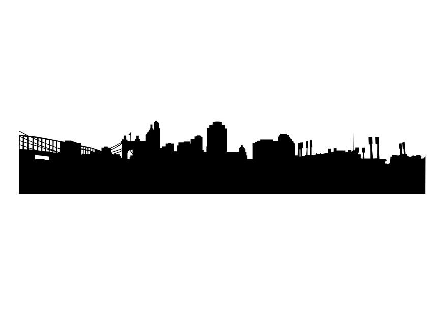 linha do horizonte - cincinatti Página para colorir linha do horizonte - cincinatti
