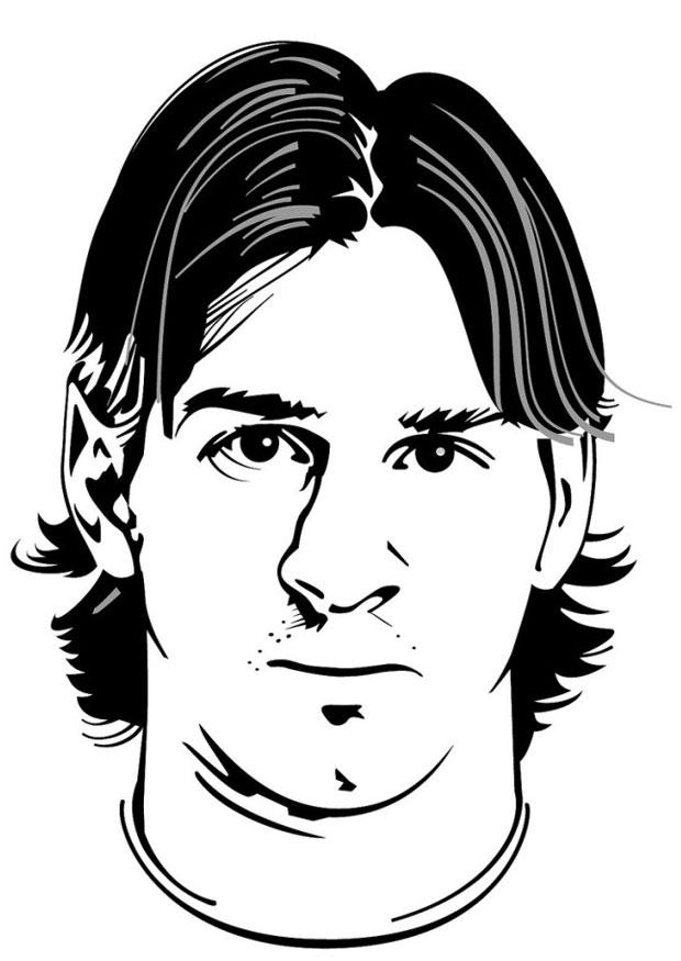 lionel messi Página para colorir lionel messi