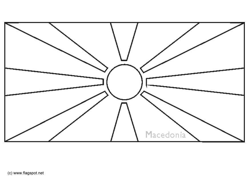 macedA´nia Página para colorir macedA´nia