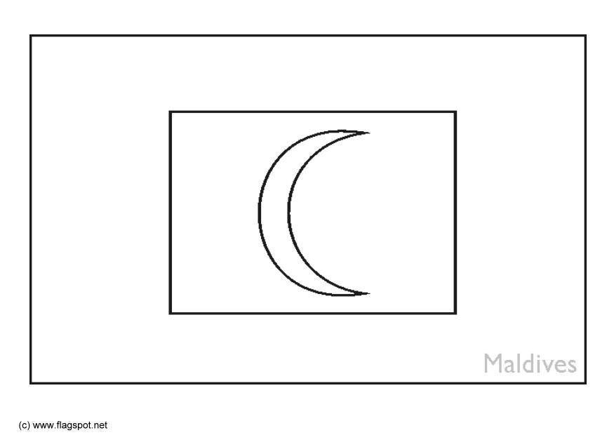 maldivas Página para colorir maldivas