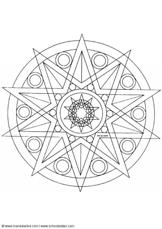 mandala 1402b Página para colorir mandala 1402b
