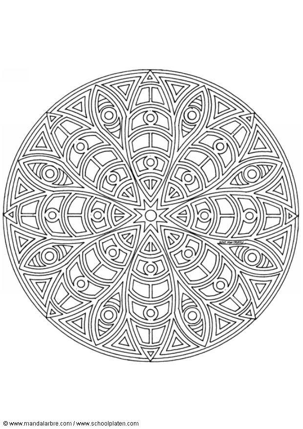 mandala 1402c Página para colorir mandala 1402c