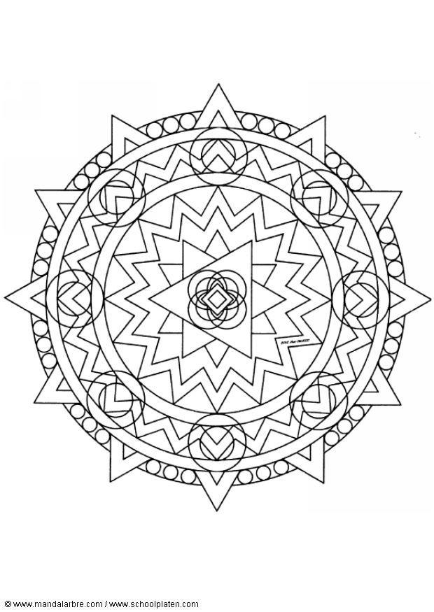 mandala 1402d Página para colorir mandala 1402d