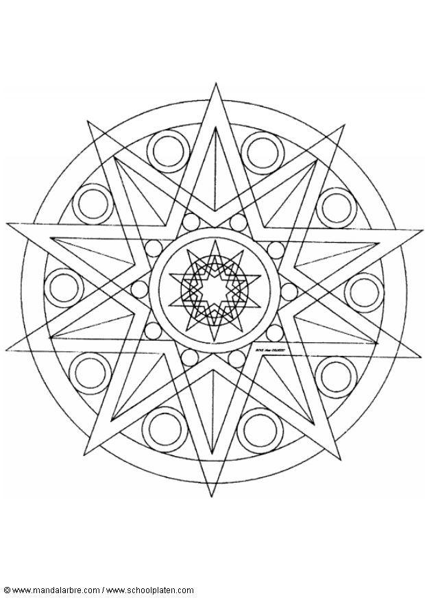 mandala 1502a Página para colorir mandala 1502a