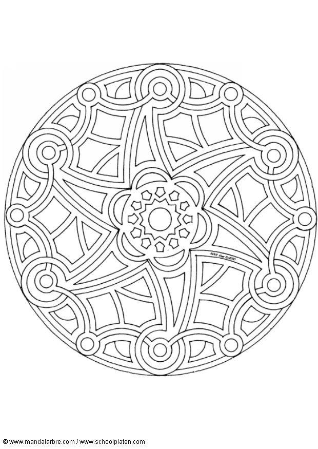 mandala 1502c Página para colorir mandala 1502c