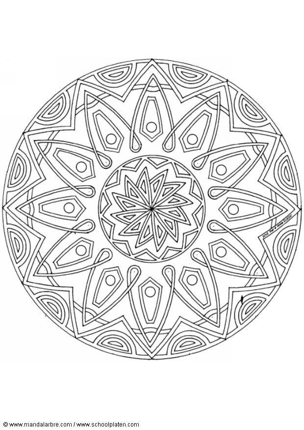 mandala 1502g Página para colorir mandala 1502g