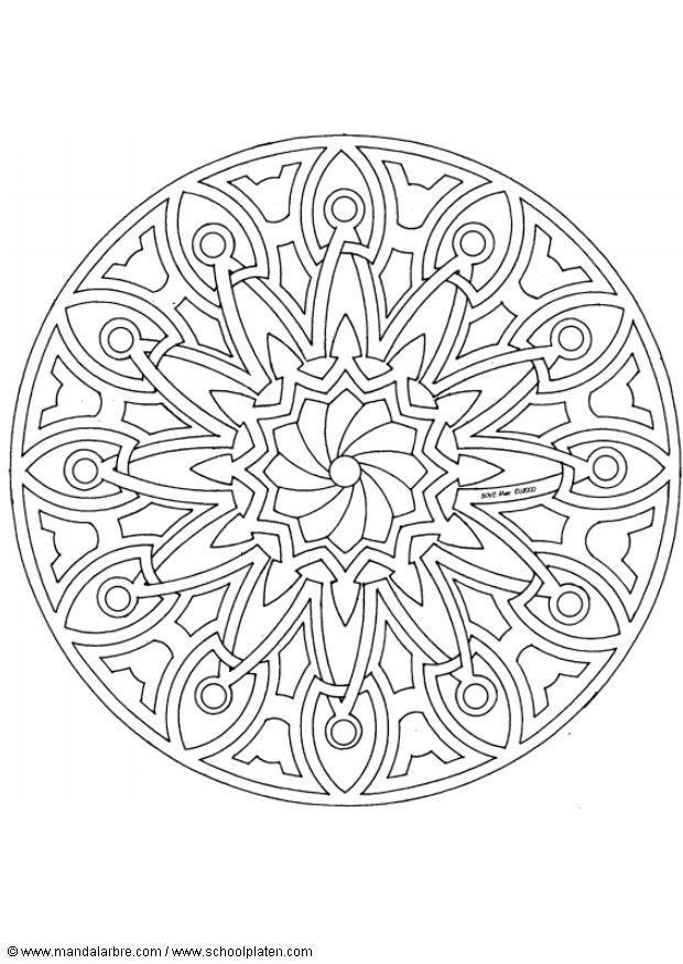 mandala 1502i Página para colorir mandala 1502i