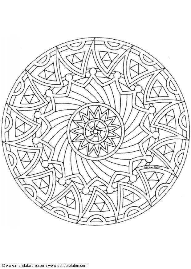 mandala 1502k Página para colorir mandala 1502k