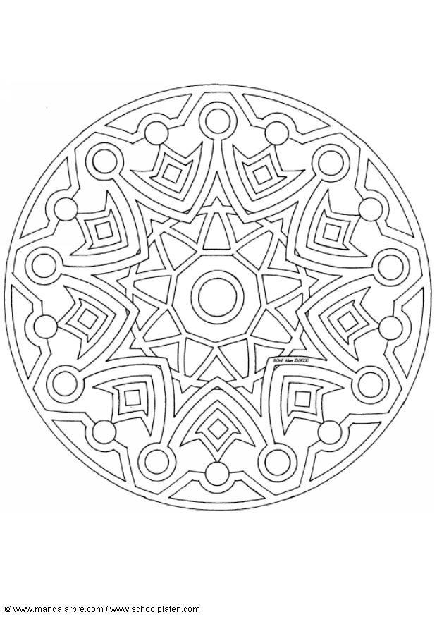 mandala 1502l Página para colorir mandala 1502l