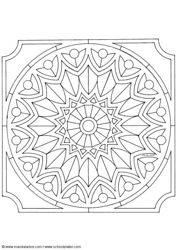 mandala 1502s Página para colorir mandala 1502s
