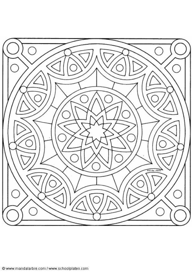 mandala 1502w Página para colorir mandala 1502w