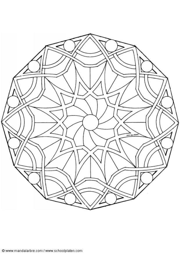 mandala 1502z Página para colorir mandala 1502z