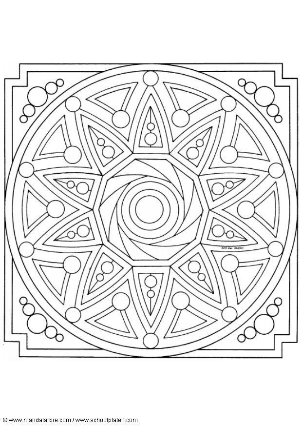 mandala 1602i Página para colorir mandala 1602i