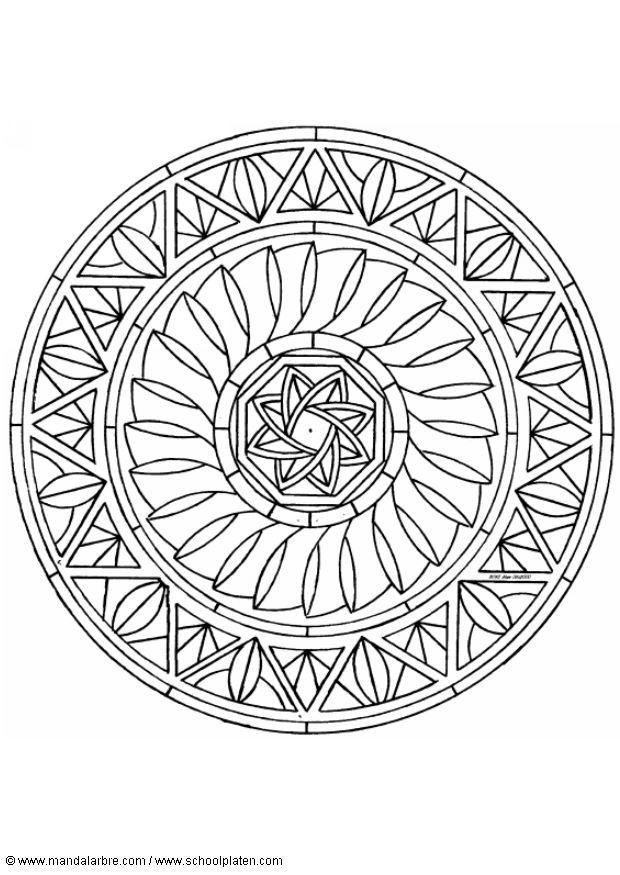 mandala 1602k Página para colorir mandala 1602k