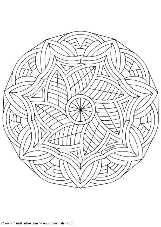 mandala 1602m Página para colorir mandala 1602m