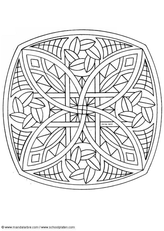 mandala 1702a Página para colorir mandala 1702a