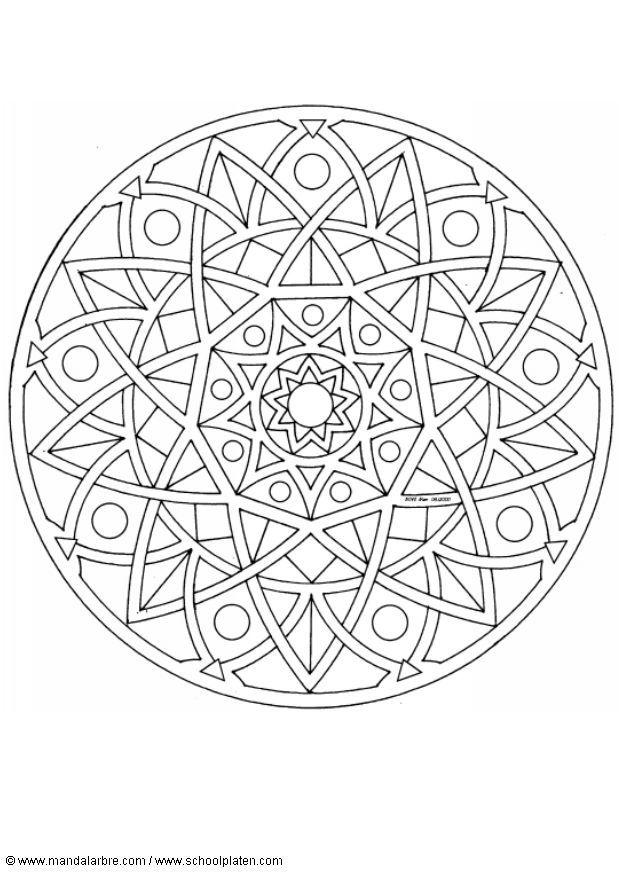 mandala 1702c Página para colorir mandala 1702c