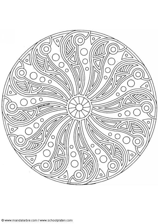 mandala 1702r Página para colorir mandala 1702r