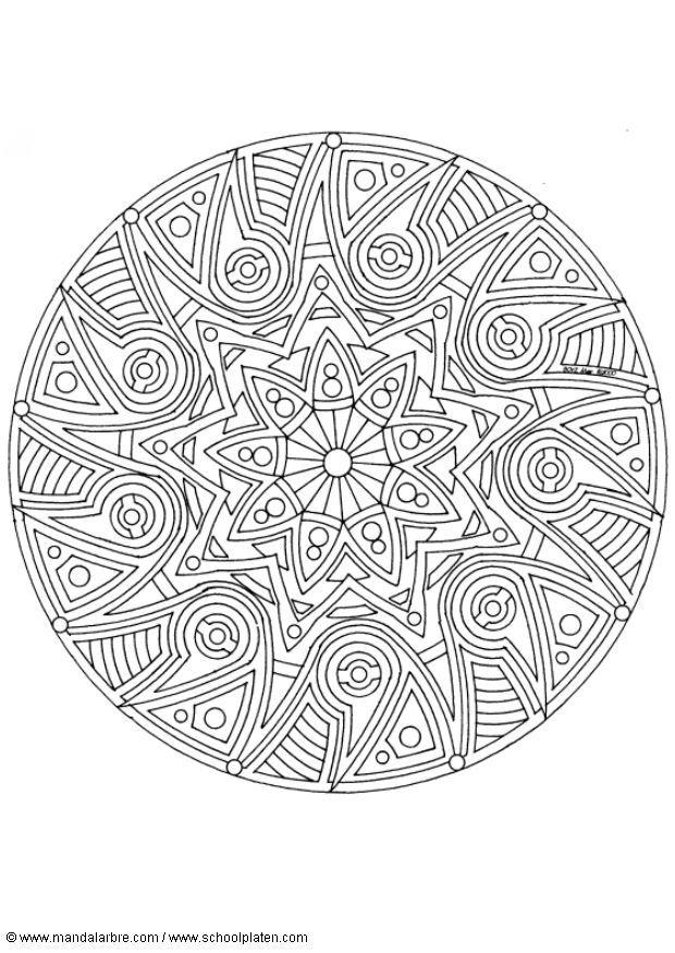 mandala 1702x Página para colorir mandala 1702x