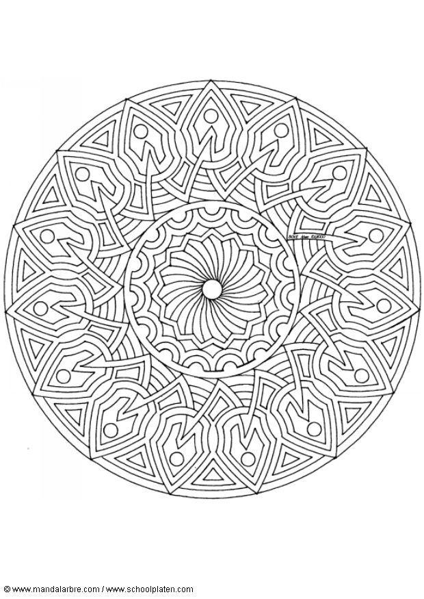 mandala 1702y Página para colorir mandala 1702y