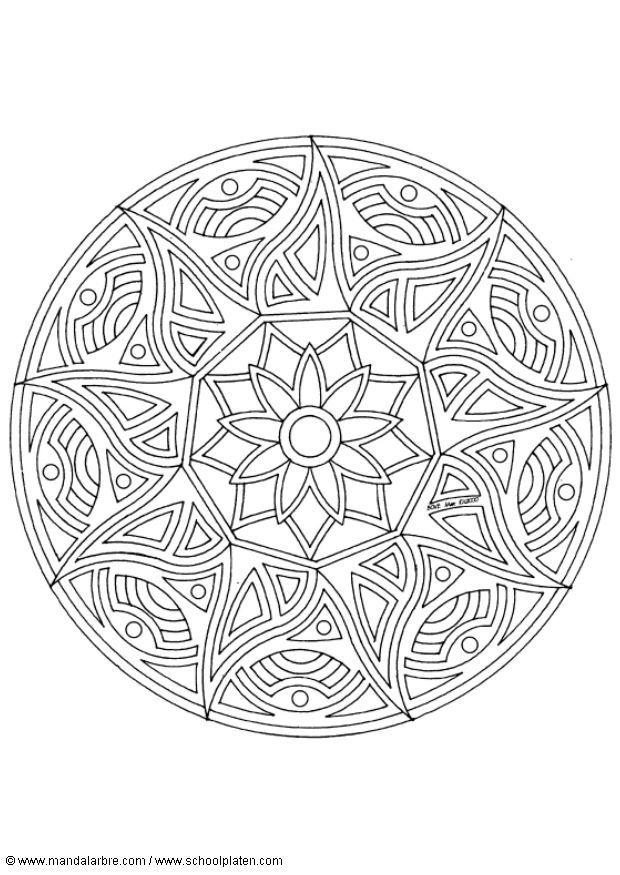 mandala 1702z Página para colorir mandala 1702z